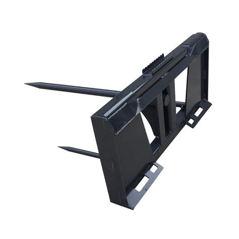 quick attach skid steer bale spear|skid steer round bale spear.